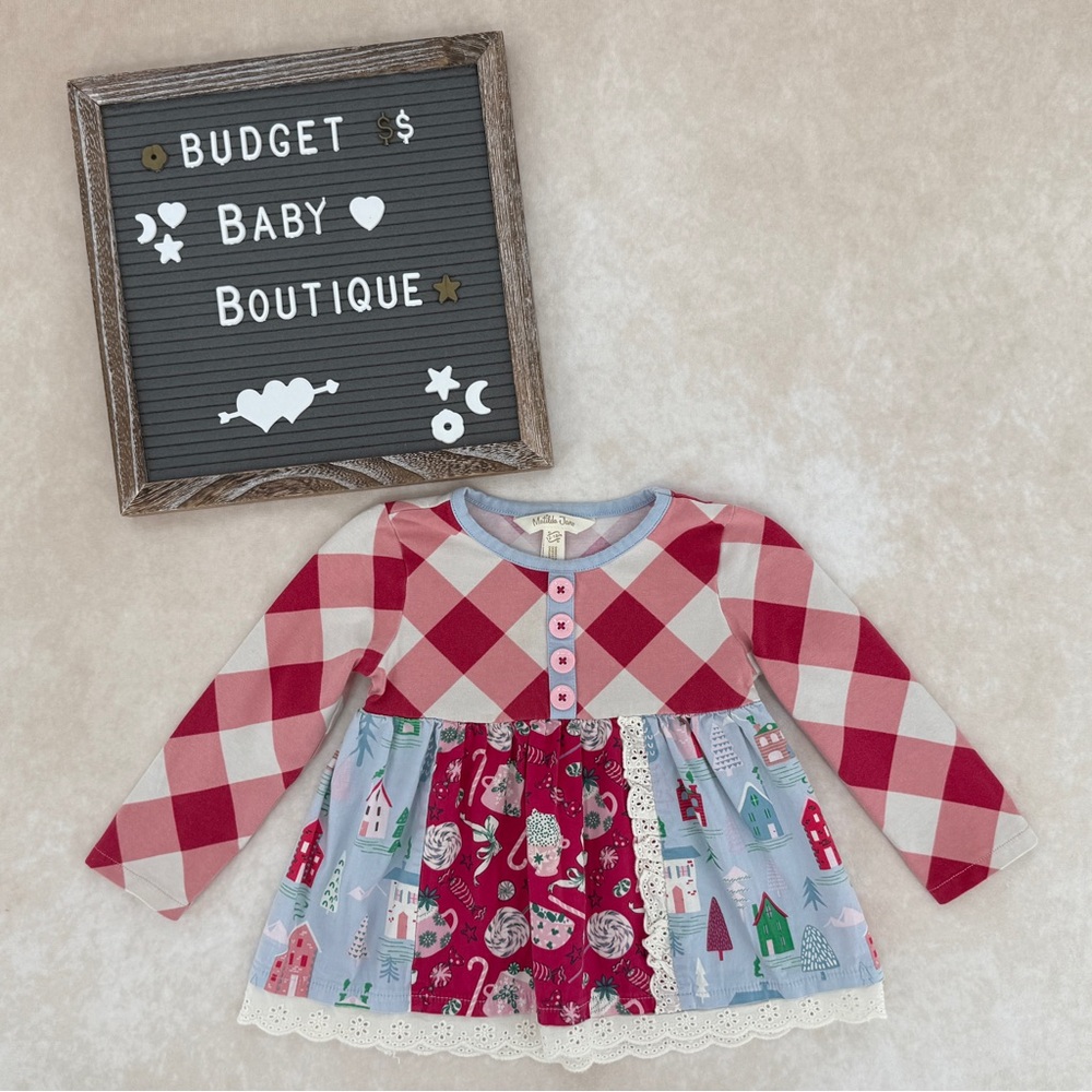 Matilda Jane Red and Blue Long Sleeve Tee